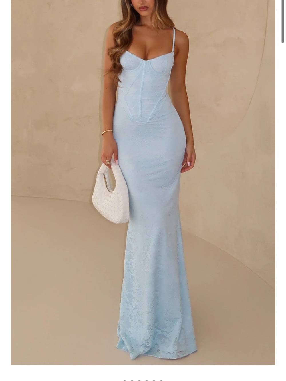 White Fox| Blossom Belle Maxi Dress | Blue